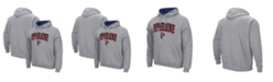 Colosseum Men's Heathered Gray Pepperdine Waves Arch and Logo Pullover Hoodie